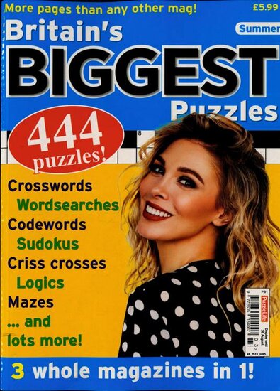 Britains Biggest Puzzles Magazine