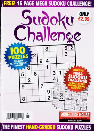 Sudoku Challenge Magazine