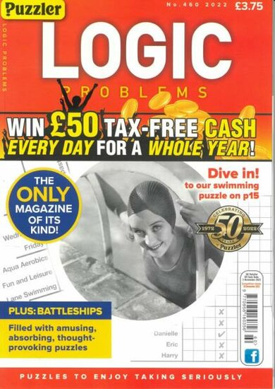 Puzzler Logic Problems Magazine