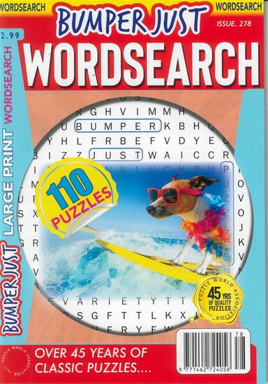 Bumper Just Word Search Magazine