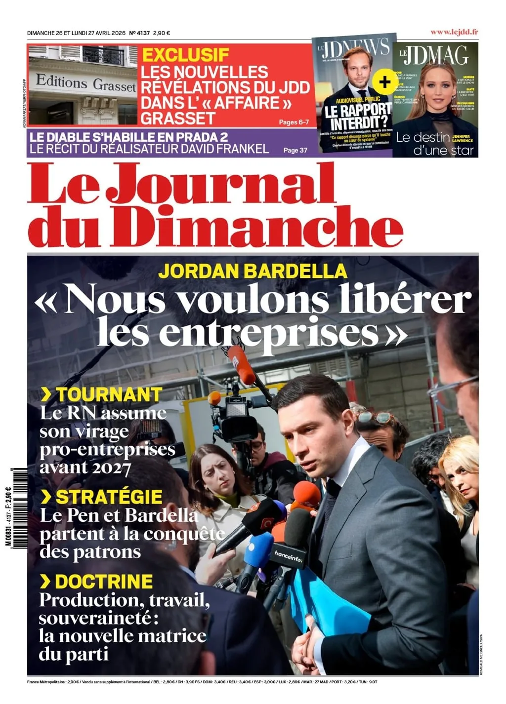 Le Journal du Dimanche Newspaper (French)